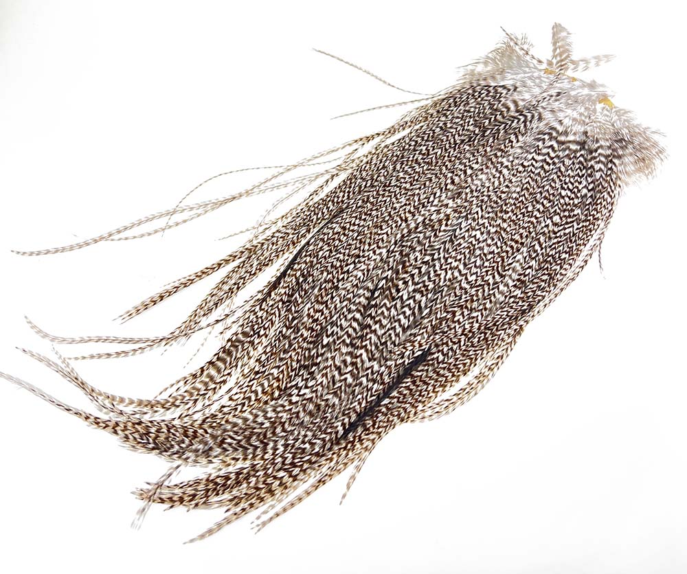 Ewing #1 Dry Fly Saddle - Grizzly Natural