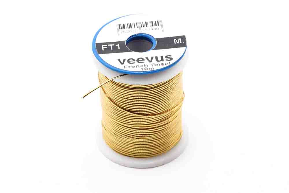 Veevus French Oval Tinsel - Gold