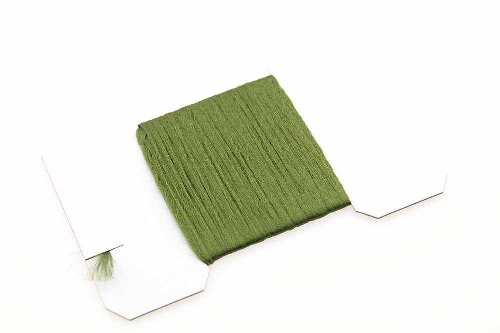 Antron Yarn Card - Olive Green