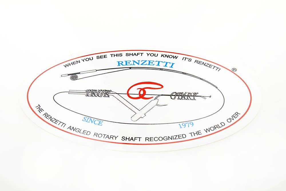 Renzetti - Sticker/klistermærke - Oval 18 x 10cm