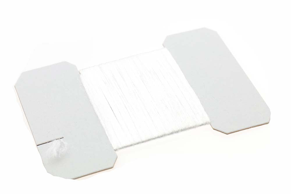 Antron Yarn Card - Fl. White