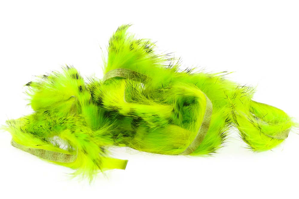 Olive Barred Rabbit Strips - Chartreuse