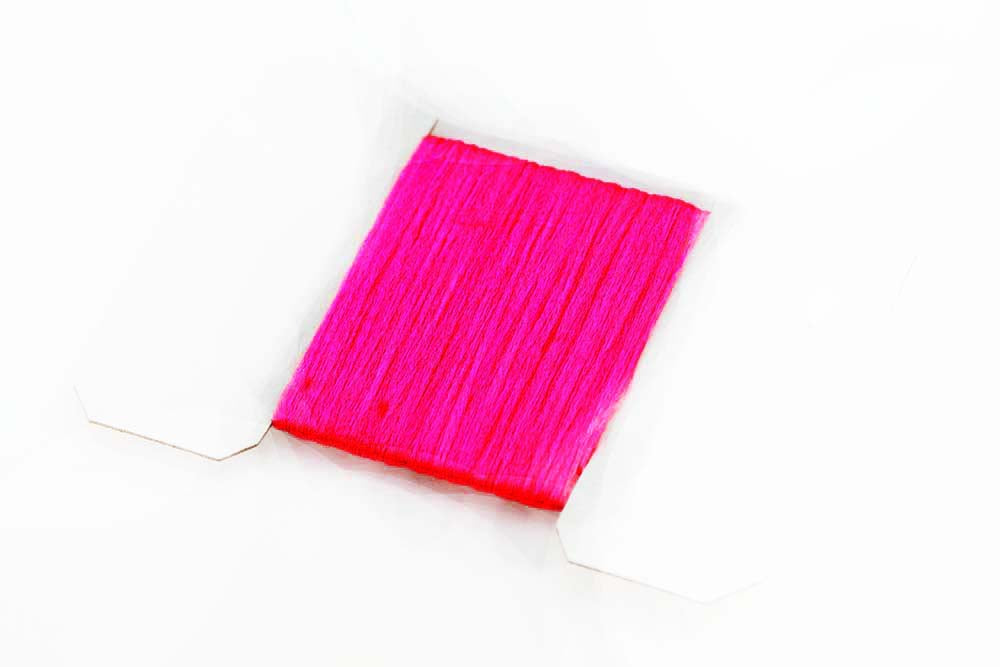 Antron Yarn Card - Fl. Red