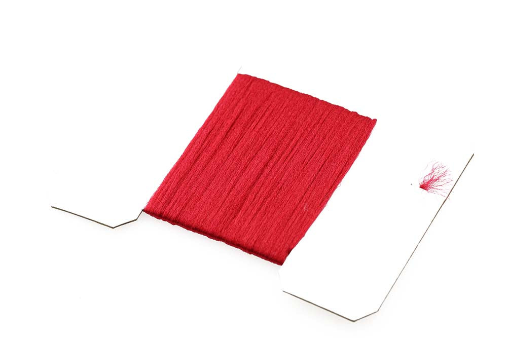 Antron Yarn Card - Red