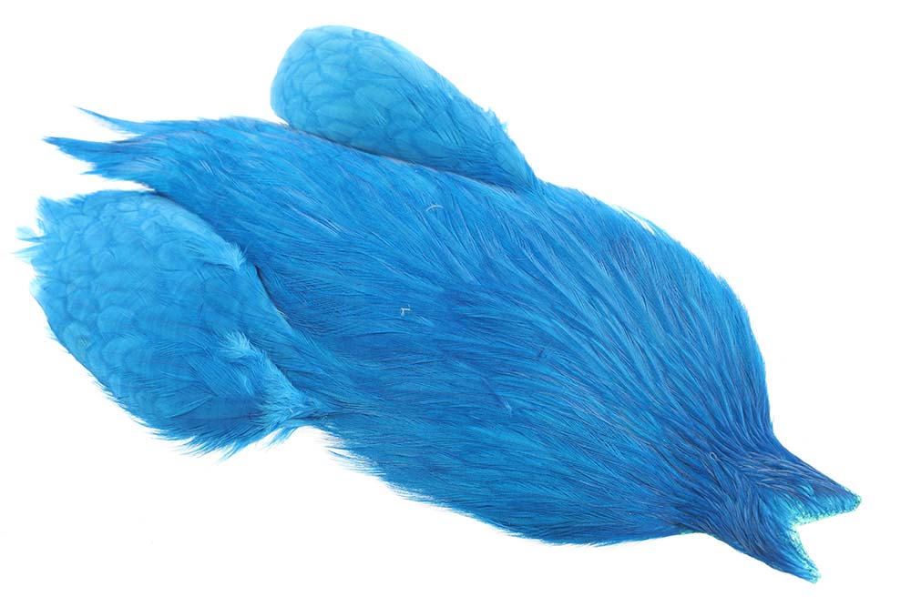 4B Whiting Rooster Cape - Kingfisher Blue