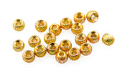 Gritty Tungsten beads - Gold Grit