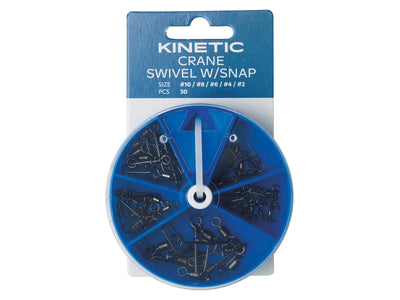 You added <b><u>Kinetic Crane Swivel W/Snap #10-8-6-4-2 Nickel</u></b> to basket.