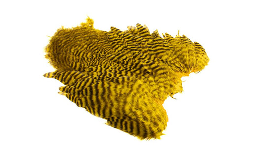 Du tilføjede <b><u>Whiting Rooster Softhackle W Chickabou SH/C Grizzly dyed Yellow</u></b> til kurven.