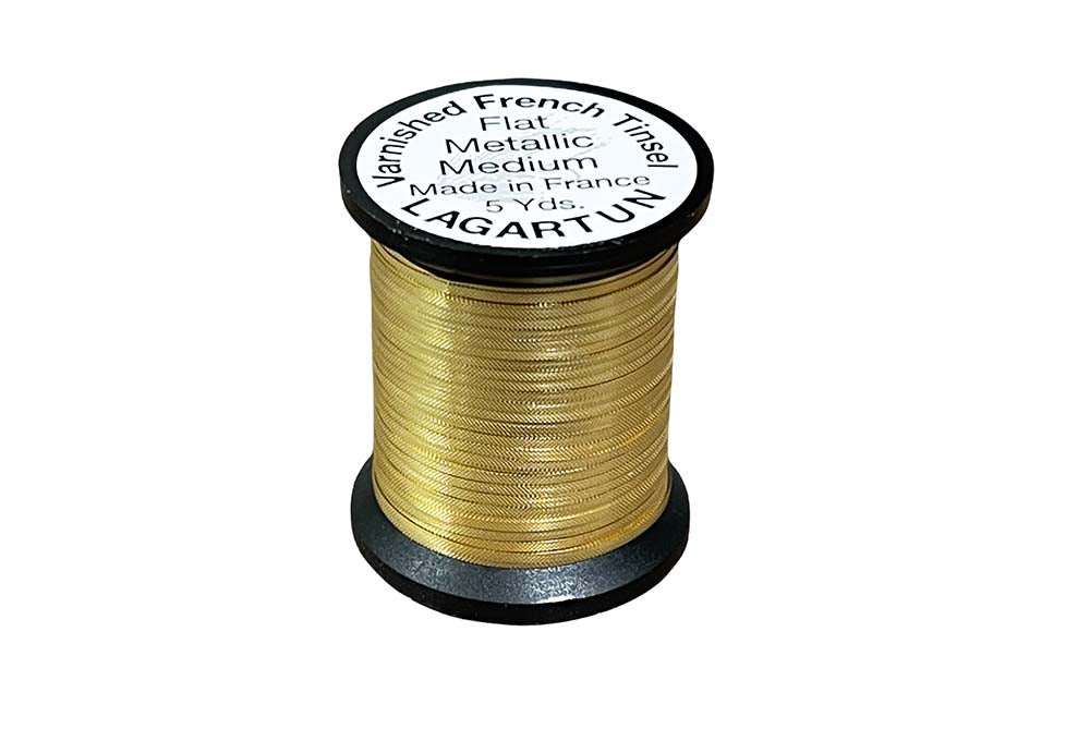 Lagartun Metal Flat Embossed Tinsel Satin - Gold