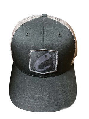 Black/steel Gray Logo Trucker Cap