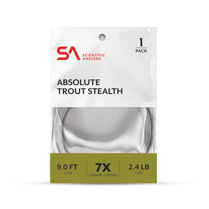 You added <b><u>Scientific Anglers Absolute Trout Stealth Leader 9'</u></b> to basket.