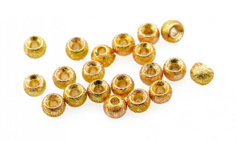 Gritty Tungsten beads - Gold Grit