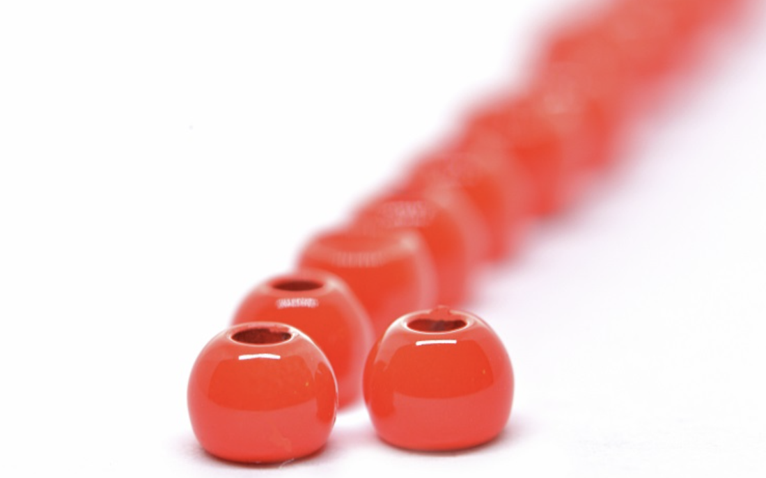 Futurefly Brass Beads - Fl. Red