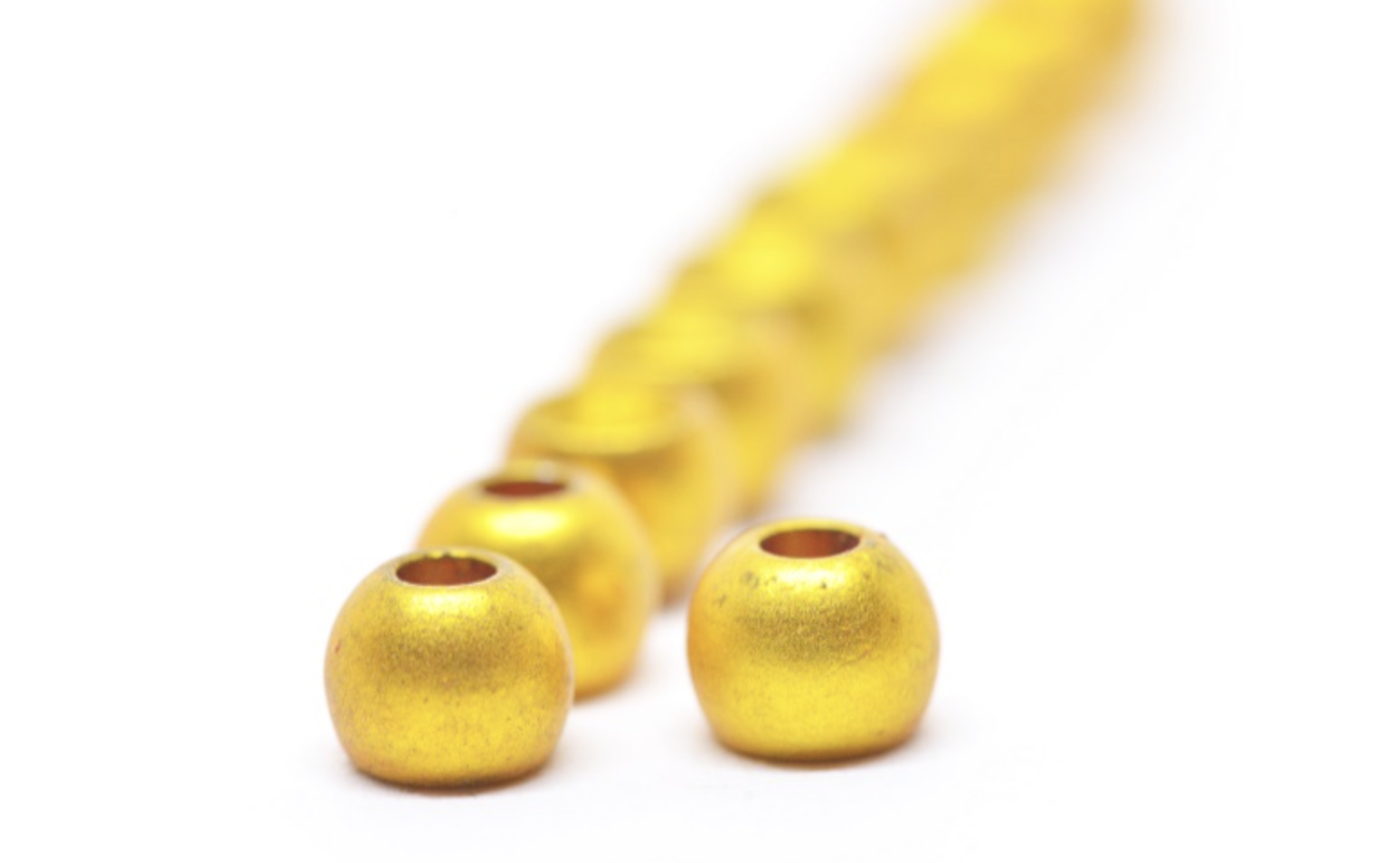 Futurefly Brass Beads - Metallic Yellow