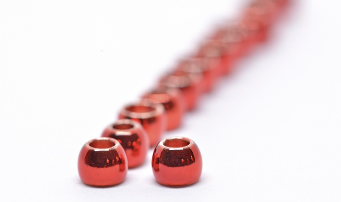 Futurefly Brass Beads - Metallic Red