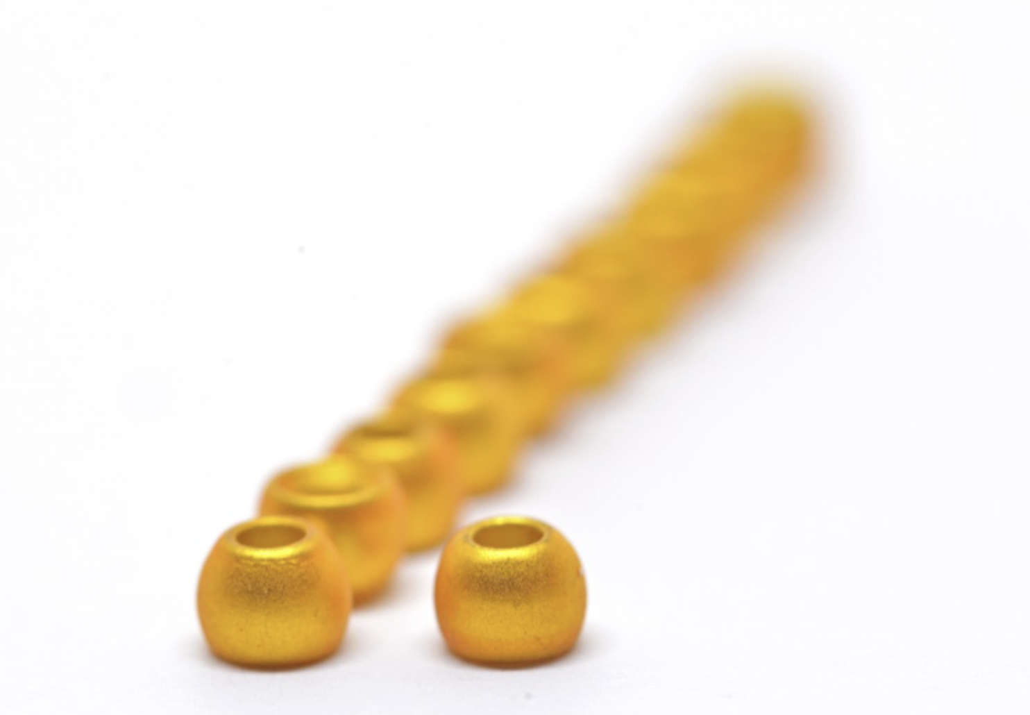 Futurefly Tungsten Beads - Mat Metallic Yellow