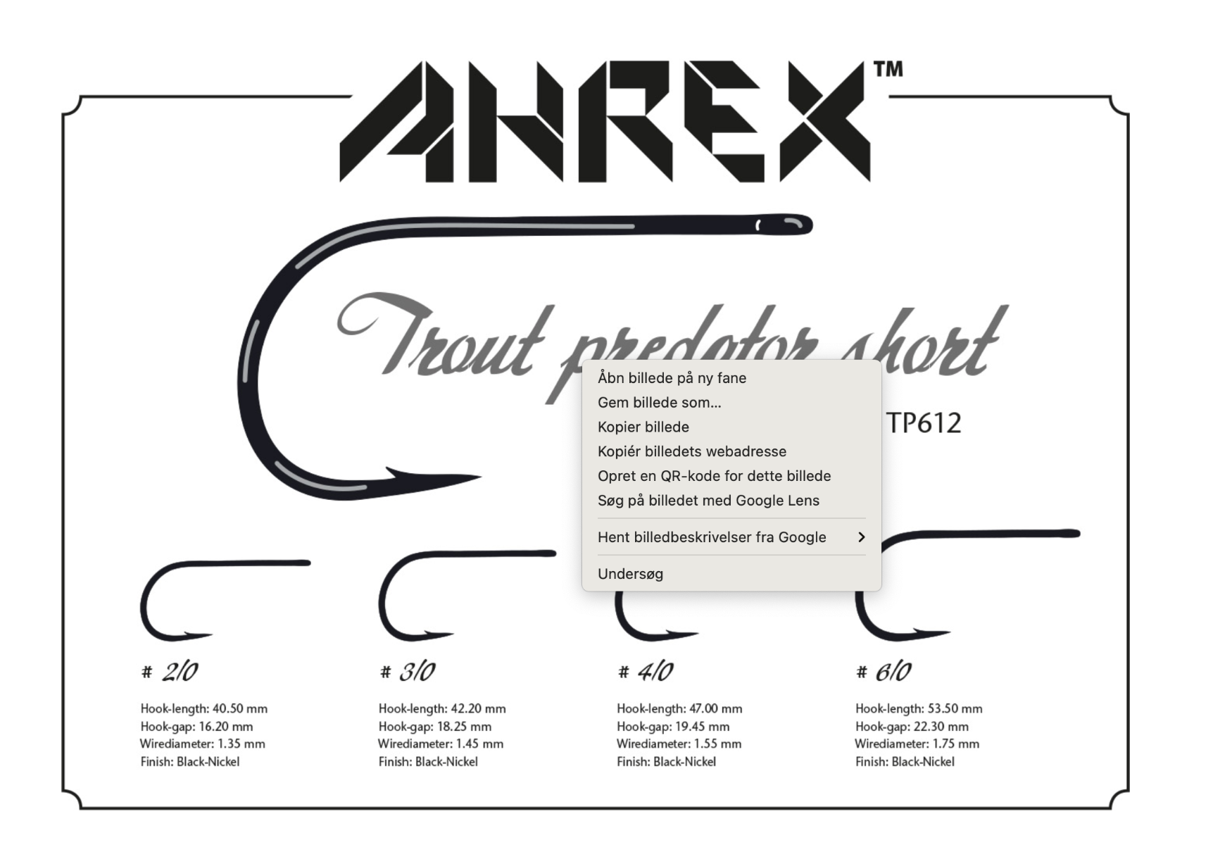 Ahrex TP612 - Trout Predator Streamer short