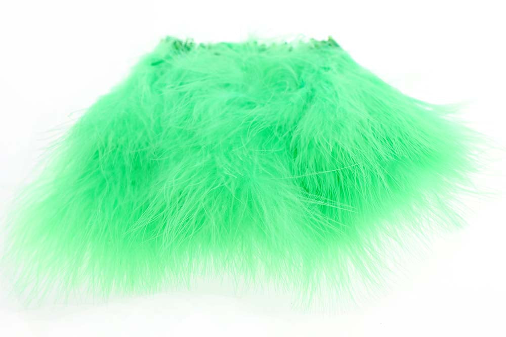 Select Marabou Plumes - Fl.Green