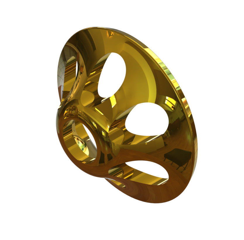 Pro Ultra Sonic Discs (metal) - Yellow Chrome