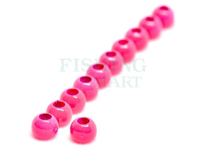 FutureFly FF Brass Beads, 4 mm, fluorescent pink (SKU 1370-004)