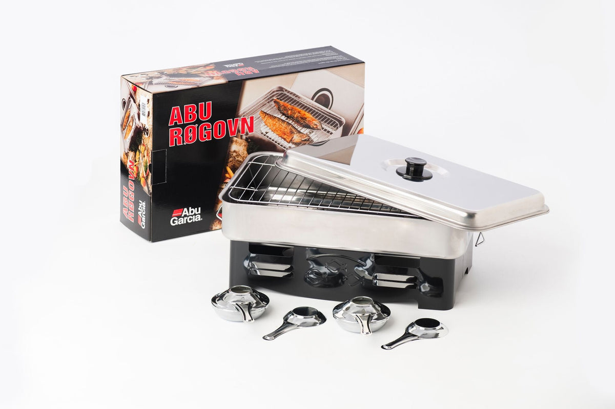 Abu Garcia Smoker - 2 Burner with lid, rack, burners and original packaging.