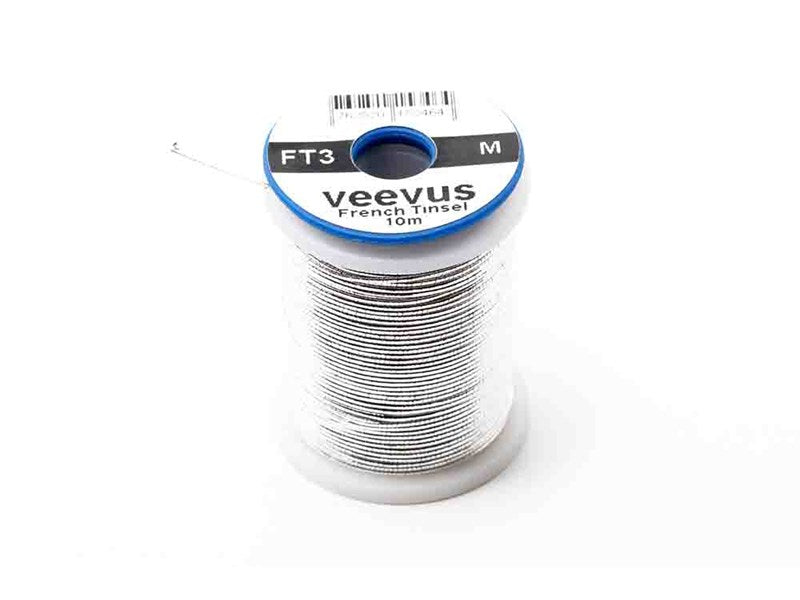 Veevus French Oval Tinsel - Silver